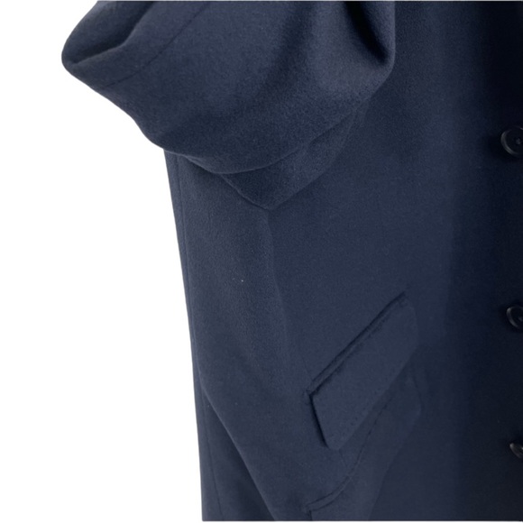 Cashmere Claudio Lugli Coat 46 Blue - Picture 5 of 15